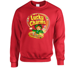 Lucky Charms Cereal Morning Breakfast Marshmallow sweater Crewneck Sweatshirt