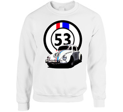 Herbie The Love Bug Movie Number 53 Plate sweater Crewneck Sweatshirt