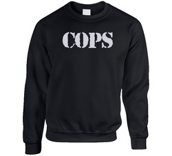 Cops Retro 80s Tv Show Logo Fan sweater Crewneck Sweatshirt