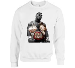 Mike Tyson Three Belts Greatest Fighter Cool Fan sweater Crewneck Sweatshirt