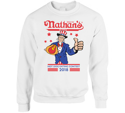 Nathan's Famous Hot Dog Eating Contest Joey Chestnut sweater Crewneck Sweatshirt
