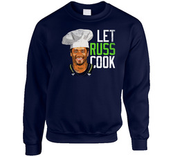 Let Russ Cook Russell Wilson Chef Seattle Football sweater Crewneck Sweatshirt