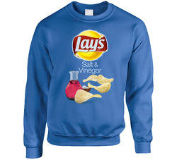 Lay's Salt And Vinegar Potato Chips Bag Costume sweater Crewneck Sweatshirt