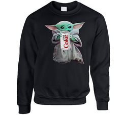 Baby Yoda The Child Mandalorian Diet Coke Soda Pop Drink sweater Crewneck Sweatshirt