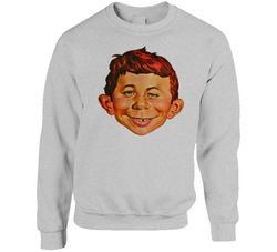 Alfred E Neuman Mad Magazine Mascot sweater Crewneck Sweatshirt