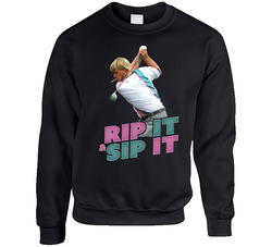 John Daly Rip It Sip It Golf sweater Crewneck Sweatshirt