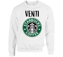 Starbucks Venti Drink Funny Halloween Group Costume sweater Crewneck Sweatshirt