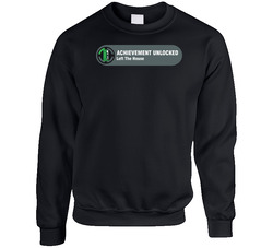 Achievement Unlocked Left The House Gaming sweater Crewneck Sweatshirt