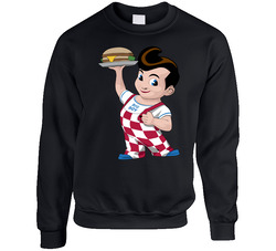 Big Boy Fast Food Mascot sweater Crewneck Sweatshirt