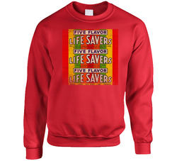 Five Flavor Life Savers Candy Retro Look sweater Crewneck Sweatshirt