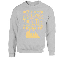 Just A Wizard Girl Living In A Muggle World Harry Potter sweater Crewneck Sweatshirt