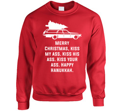 Kiss My Ass National Lampoon's Christmas Vacation Holiday Movie Quote sweater Crewneck Sweatshirt