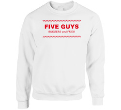 Five Guys Burger And Fries American Favorite Fast Food sweater Crewneck Sweatshirt
