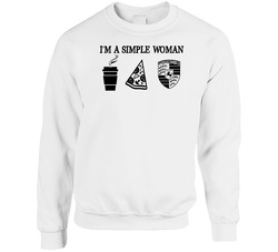Porsche Simple Woman Coffee Pizza Car Logo Driving Fan sweater Crewneck Sweatshirt