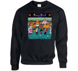 Mike Tyson's Punch Out Characters Retro Boxing Video Game Fan sweater Crewneck Sweatshirt