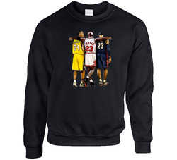 Kobe Bryant Michael Jordan Lebron James Basketball Legends sweater Crewneck Sweatshirt