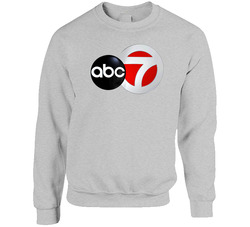 Abc 7 Tv Channel Cool Television Station Logo sweater Crewneck Sweatshirt