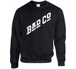 Bad Co 70's 80's Rock Bank Logo sweater Crewneck Sweatshirt
