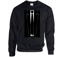 Black Tie  Suit Funny Formal Parody sweater Crewneck Sweatshirt