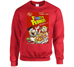 Fruity Pebbles Box Greatest Cereal Of All Time Breakfast Fan Foodie sweater Crewneck Sweatshirt