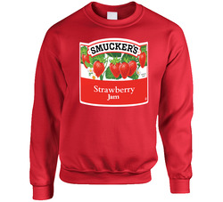 Smuckers Strawberry Jam Cool Halloween Costume sweater Crewneck Sweatshirt
