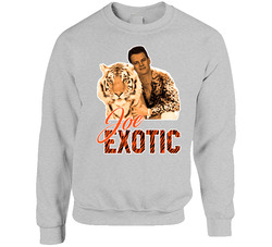 Joe Burrow Joe Exotic Quarterback Cincinnati Football Fan Parody sweater Crewneck Sweatshirt