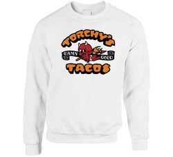 Torchy's Tacos Tex Mex Grill Mexican Food Restaurant Logo sweater Crewneck Sweatshirt