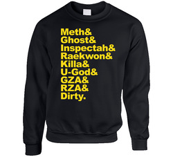 Meth & Ghost & Inspectah Wu Tang Clan Members Rap sweater Crewneck Sweatshirt