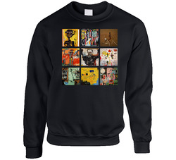 Jean Michel Basquiat Art Paintings Trendy Artsy sweater Crewneck Sweatshirt