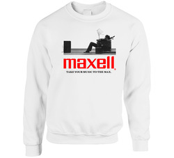 Maxell Casette Tape Blown Away sweater Crewneck Sweatshirt
