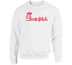 Chick Fil A Logo Popular Food Brand Company Fan Gift sweater Crewneck Sweatshirt