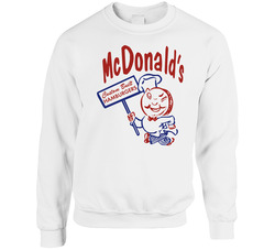 Mcdonald's Custom Built Hamburgers Retro Foodie Fan sweater Crewneck Sweatshirt
