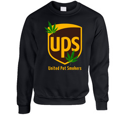 United Pot Smokers Ups Parody Weed Cannabis sweater Crewneck Sweatshirt