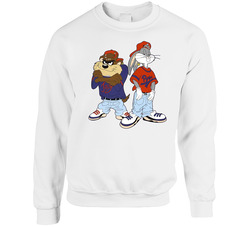 Bugs Bunny Tazmanian Devil Looney Toons Fan sweater Crewneck Sweatshirt