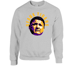 Geaux Tigahs Ed Orgeron Lsu Football Coach Fan sweater Crewneck Sweatshirt