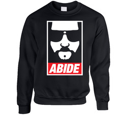 Abide The Dude The Big Lebowski Movie sweater Crewneck Sweatshirt