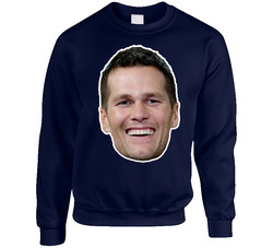Tom Brady Face Head Cut Out sweater Crewneck Sweatshirt