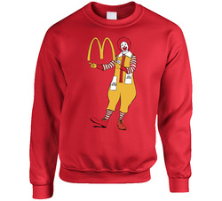 Ronald Mcdonald Mcdonalds Fast Food Mascot sweater Crewneck Sweatshirt