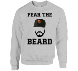 Brian Wilson Fear The Beard Baseball sweater Crewneck Sweatshirt