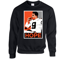 Joe Burrow Smoking Cigar Champ Hope Poster Cincinnati Football Fan sweater Crewneck Sweatshirt