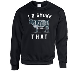 I'd Smoke That Favorite Beef Cuts sweater Crewneck Sweatshirt