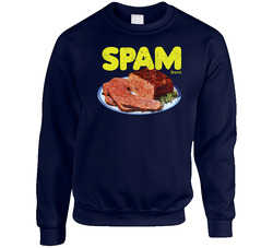 Spam Vintage Label Poster Worn Look sweater Crewneck Sweatshirt