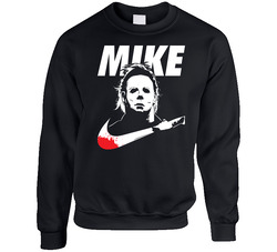 Michael Myers Mike Nike Halloween Parody sweater Crewneck Sweatshirt