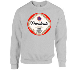 Presidente Beer Retro Brewery Logo sweater Crewneck Sweatshirt