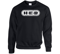 Heb Grocery Store Company Logo Vintage Grunge Look sweater Crewneck Sweatshirt