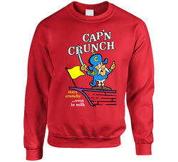 Capn Crunch Captain Retro Cereal Box sweater Crewneck Sweatshirt