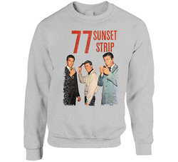 77 Sunset Strip Retro 50s Tv Show Poster Vintage Unisex sweater Crewneck Sweatshirt