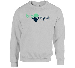 Biocryst Pharmaceuticals Nasdaq Company Logo Employee Fan Raglan sweater Crewneck Sweatshirt