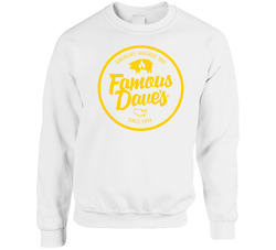 Famous Dave's American Favourite Food sweater Crewneck Sweatshirt