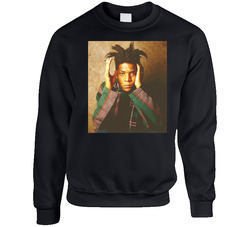Basquiat Vintage Artist Portrait Fan sweater Crewneck Sweatshirt